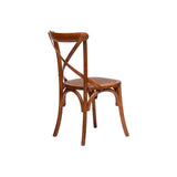 Biscottini Chaise de salle à manger 86 x 42 x 46 cm - Chaise de bar et chaise bistrot bois - Chaise de cuisine en rotin - Meuble de cuisine - Meuble bois