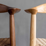 Chaise Décontractée Vintage, Chaises Modernes du Milieu du Siècle pour Salle À Manger Chaise Rattan des Fauteuils en Bois Massif Salle D'étude, Chaise De Loisirs des Clubs De Bureau (Couleur : Walnut