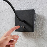 LED Applique Murale Mayar (Moderne) en Noir Métal e. a. pour Chambre à coucher (1 lampe,à), Applique, Lampe Murale, Eclairage, Luminaire Mural