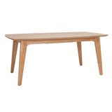 Miliboo Table Extensible rallonges intégrées rectangulaire en Bois Clair L180-230 cm Fifties