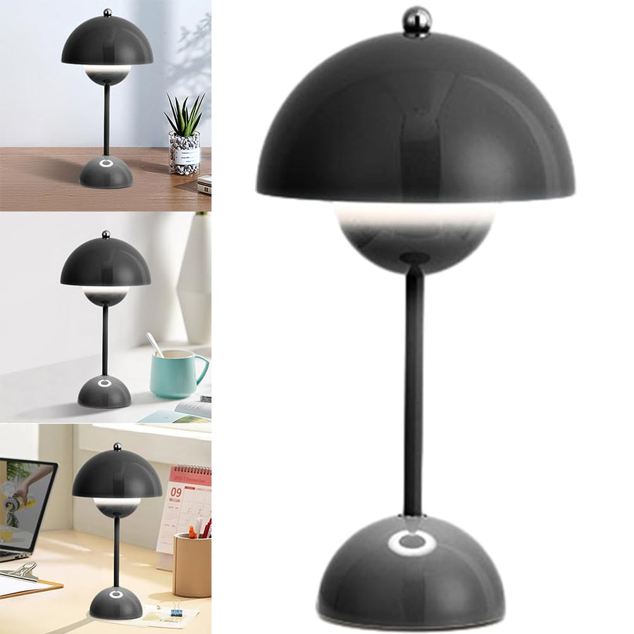Starnearby Lampe de Table LED Pot de Fleurs, Lampe de Chevet Rechargeable Sans Fil, Lampe Champignon Tactile Dimmable avec 3 Modes de Luminosité, Lampe de Bureau Décorative Rétro Starnearby Lampe de Table LED Pot de Fleurs, Lampe de Chevet Rechargeable Sans Fil, Lampe Champignon Tactile Dimmable avec 3 Modes de Luminosité, Lampe de Bureau Décorative Rétro