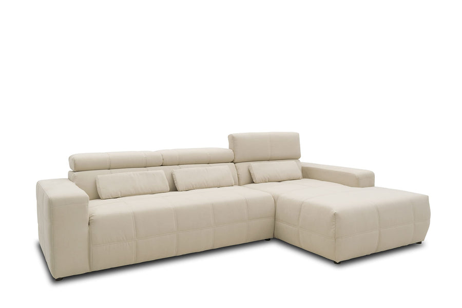 DOMO. collection Brandon Canapé Fonction Dossier en Forme d DOMO. collection Brandon Canapé Fonction Dossier en Forme d'ingénierie Coin rembourré, Garniture d'angle Tissu métal Matériau : Bois, Beige, 285 x 175 x 80 cmDOMO. collection Brandon Canapé Fonction Dossier en Forme d'ingénierie Coin rembourré, Garniture d'angle Tissu métal Matériau : Bois, Beige, 285 x 175 x 80 cm
