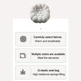 Generico Canapé Bubble - Fauteuil Simple surdimensionné, Design Ergonomique incurvé avec Maille Respirante, Pouf 3D en nid d'abeille pour Salon, Bureau | Facile à Nettoyer