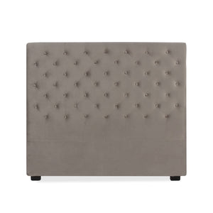 INTENSE DECO Tête de lit capitonnée Constance 140cm Velours Taupe