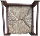 OKAFFAREFATTO MADDALONI Chaise en Bois Massif Couleur Noyer foncé avec Assise en Paille pour Restaurant, Maison, Mod. Paesana Robuste avec Dos Jambes de mm 36 x mm 40 Nouvelle déjà monté