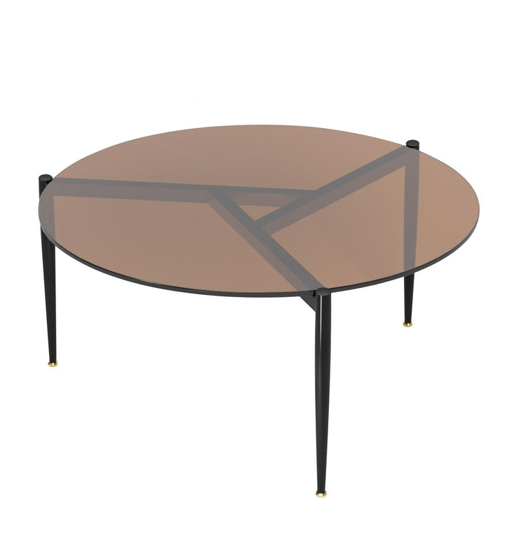 Artloge Table Basse Salon Ronde: Meuble de Salon en Verre Trempé et Métal Table Basse Design Moderne pour Bureau Chambre 80 x 40 cm Artloge Table Basse Salon Ronde: Meuble de Salon en Verre Trempé et Métal Table Basse Design Moderne pour Bureau Chambre 80 x 40 cm