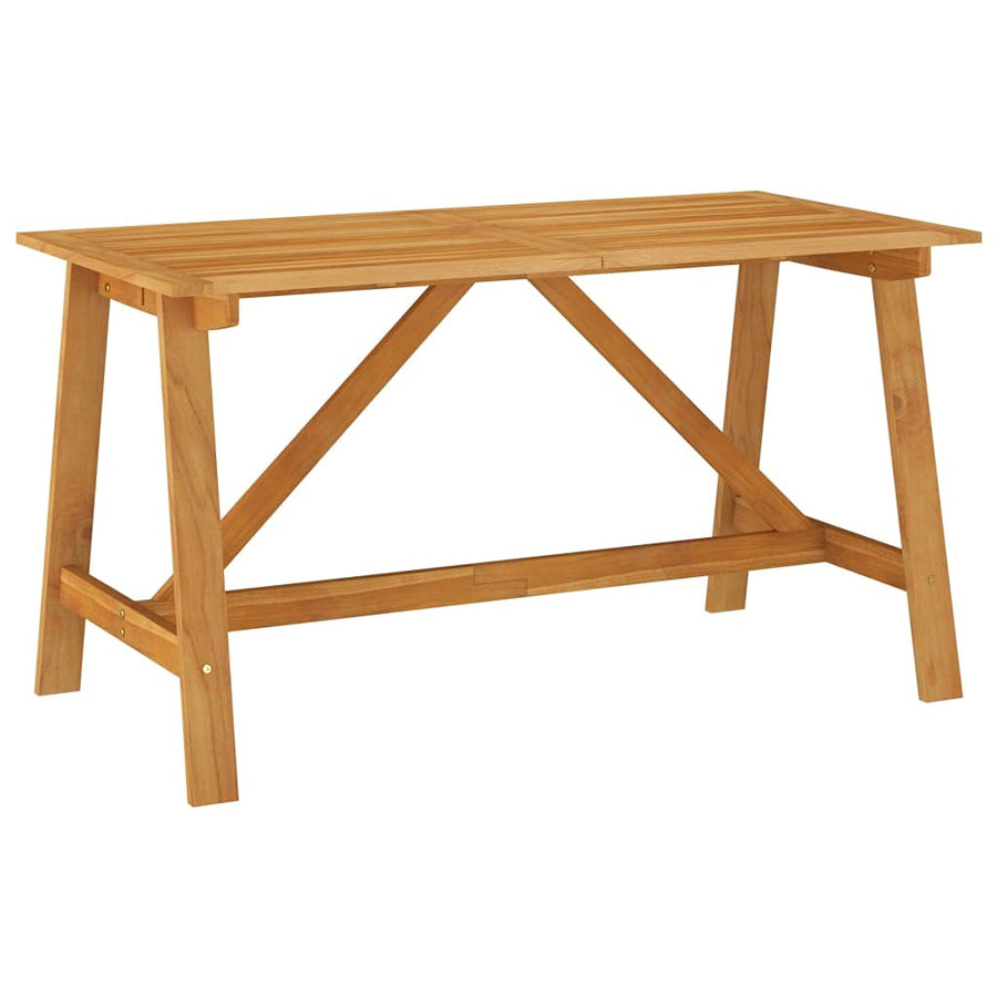 vidaXL Table à Dîner de Jardin Table de Salle à Manger Table de Patio Meuble de Jardin Extérieur Terrasse 140x70x73,5 cm Bois d vidaXL Table à Dîner de Jardin Table de Salle à Manger Table de Patio Meuble de Jardin Extérieur Terrasse 140x70x73,5 cm Bois d'Acacia Massif