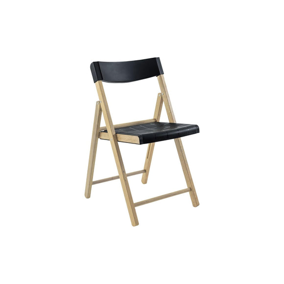 Tramontina - Chaise Pliante Teck et Plastique Noir