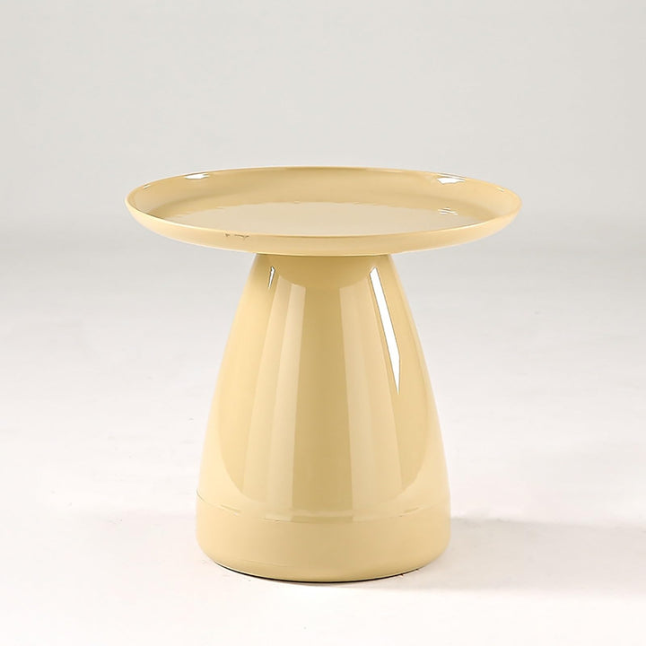 Table D'appoint Ronde en Plastique pour Canapé, Table Appoint Moderne pour Les Espaces Étroits Et Petits, pour Bureau, Salon, Chambre À Coucher, Table Basse (Color : Yellow)