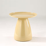 Table D'appoint Ronde en Plastique pour Canapé, Table Appoint Moderne pour Les Espaces Étroits Et Petits, pour Bureau, Salon, Chambre À Coucher, Table Basse (Color : Yellow)
