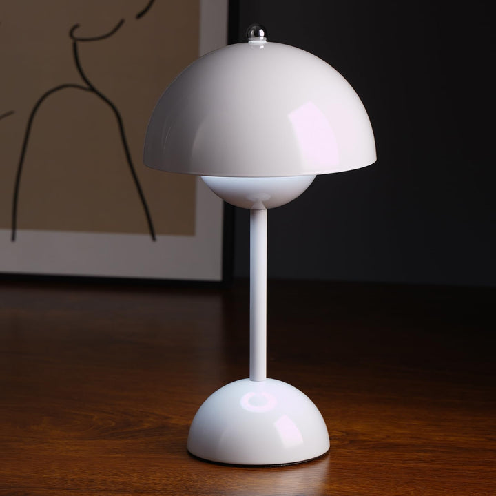 Flowerpot Lampe de table champignon – 3 couleurs en continu à intensité variable tactile, LED portable rechargeable, veilleuse de chevet et veilleuse intérieur/extérieur (blanc) Flowerpot Lampe de table champignon – 3 couleurs en continu à intensité variable tactile, LED portable rechargeable, veilleuse de chevet et veilleuse intérieur/extérieur (blanc)
