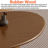 Table Basse Triangulaire en Bois d'hévéa, Style Milieu du siècle, en Noyer, pour Salon, Petite Table Ovale, Marron, Abstraite, Rustique, pour Bureau, extérieur, Patio