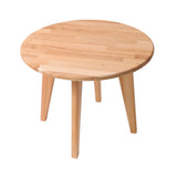 Krok Wood Table Basse Ronde Dresden en Bois de hêtre Massif (60 x 60 x 46 cm)