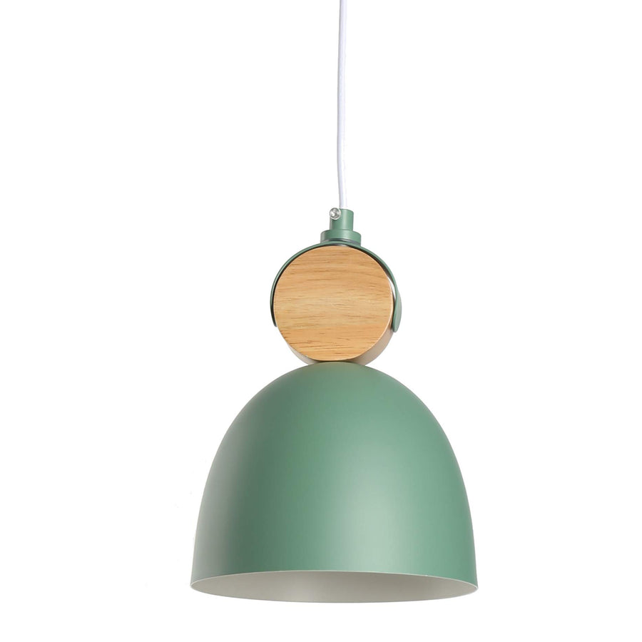 Chrasy E27 Moderne Metal Suspensions Luminaire Sphérique Plafonnier Lustre Industriel en Métal Plafonnier Lustre Plafonnier Lampe LED (Vert)