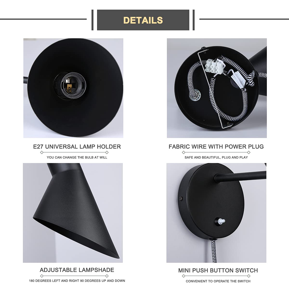 Applique Murale Avec Fil Applique Murale Avec Bras Articulé Orientable B·led Barcelona Led
