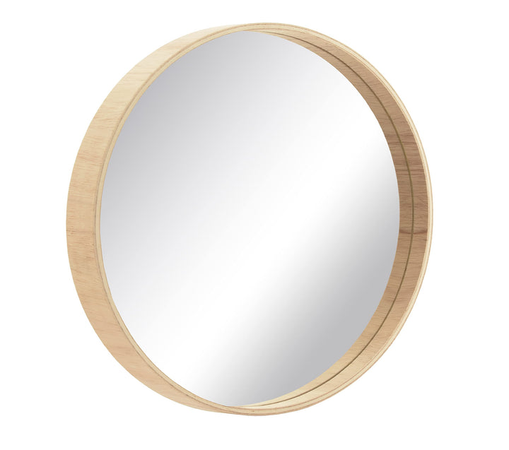 BD ART Miroir mural épais rond 50 cm en bois naturel scandinave bohème salle de bain douche BD ART Miroir mural épais rond 50 cm en bois naturel scandinave bohème salle de bain douche