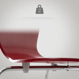 CLP Chaise Empilable Calisto en Bois - Assise Ergonomique - Chaise de Salle d'Attente en Bois Chaise, Hauteur Assise 45 cm -Couleurs au Choix: | Couleur Rouge