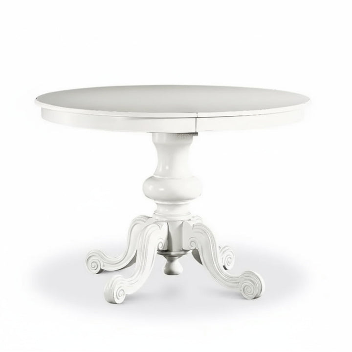 Mar.c.a. Design, Table Ronde Extensible, Table Salle à Manger en Bois, Table à Manger Blanche Mate Classique - Table Extensible 120x120x80H avec Rallonge Centrale 38 cm - Table a Manger Made in Italy Mar.c.a. Design, Table Ronde Extensible, Table Salle à Manger en Bois, Table à Manger Blanche Mate Classique - Table Extensible 120x120x80H avec Rallonge Centrale 38 cm - Table a Manger Made in Italy