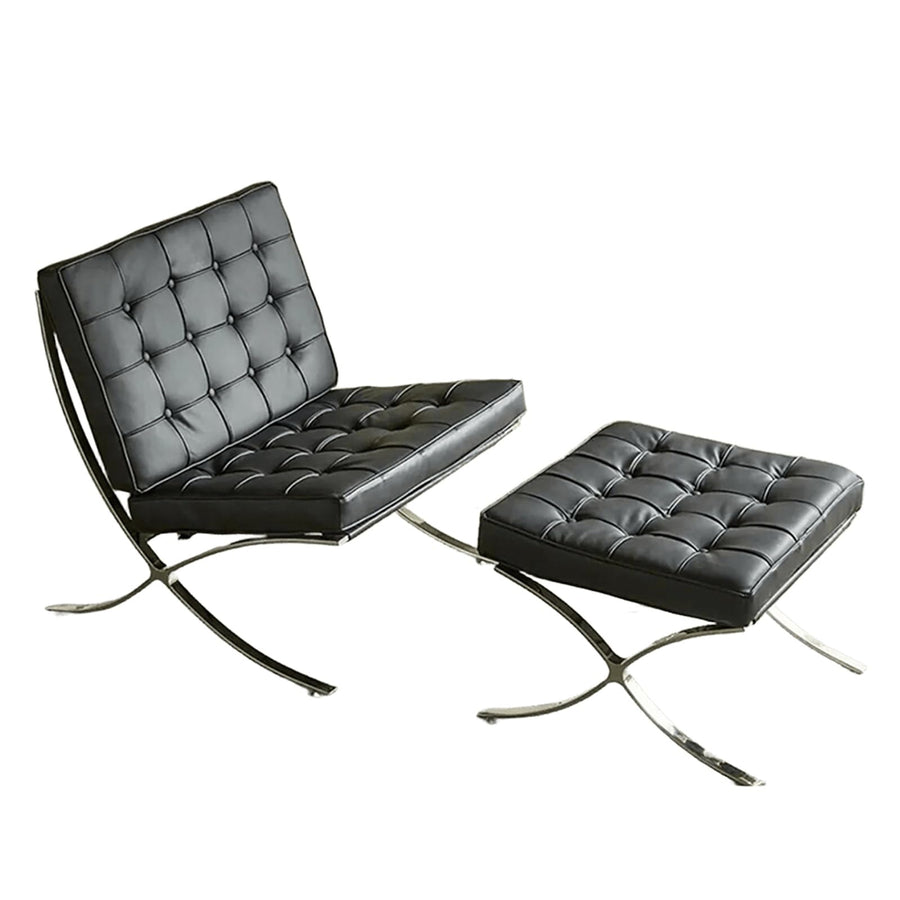 Fauteuil Inclinable avec Repose Pied Fauteuil Rétro en Cuir Ciré À l Fauteuil Inclinable avec Repose Pied Fauteuil Rétro en Cuir Ciré À l'huile Cadre en Fer Galvanisé Ergonomie Fauteuil Relaxation pour Salon, Balcon, Chambre(Black)