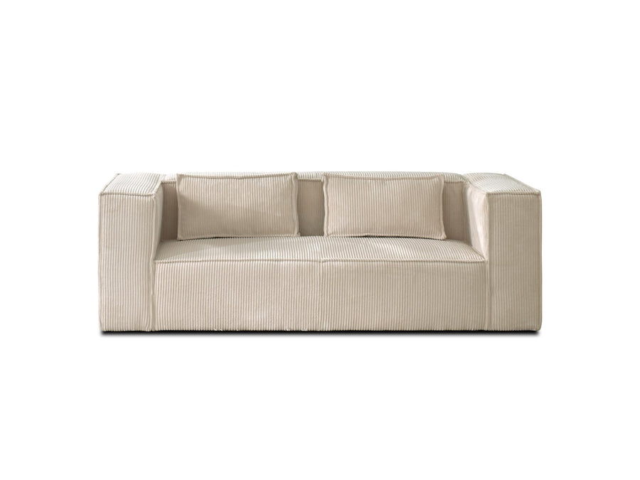 Lisa Design - Stella - canapé Fixe 2 Places - en Velours côtelé - Style Contemporain