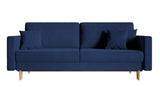 Selsey Valico Sofas, Engineered Wood, Bleu Marin, 230 cm Longueur