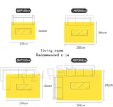 Tzvpsu Tapis déco Maison Decoration Table Basse Conception de Damier géométrique Rouge Blanc Deco Maison Moderne 160x200cm