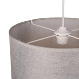 marque Ostaria Suspension gigogne Ronde cannage Tissu Gris D35