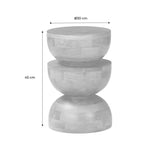 sweeek - Table d'appoint. Bout de canapé. Table de Chevet. Tabouret en Bois de manguier. Noyer. Sita. Ø30 x H 45cm