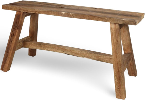 Unbekannt Rustique Banc en Bois Antique 90x24, 5cm Banc de Style Country Dielenbank Banc en Bois Banque