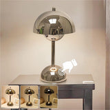 Hryx Lampe Champignon，Lampe De Chevet avec Contrôle Tactile, Lampe De Table en Champignon Dimmable Argent avec ，Chambre À Coucher, Salon, Étude, Chambre d'enfant, Bureau,B