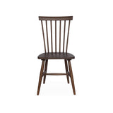 sweeek - Lot de 4 chaises Noyer à barreaux en Bois d'hévéa. Romie. L 50.8 x P 44.2 x H 90cm.