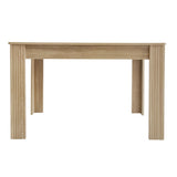 Merax Table à Manger en Bois, Table de Salle à Manger rectangulaire, Table de Cuisine Moderne pour Salon et Salle à Manger, 117 x 68 x 75 cm, chêne