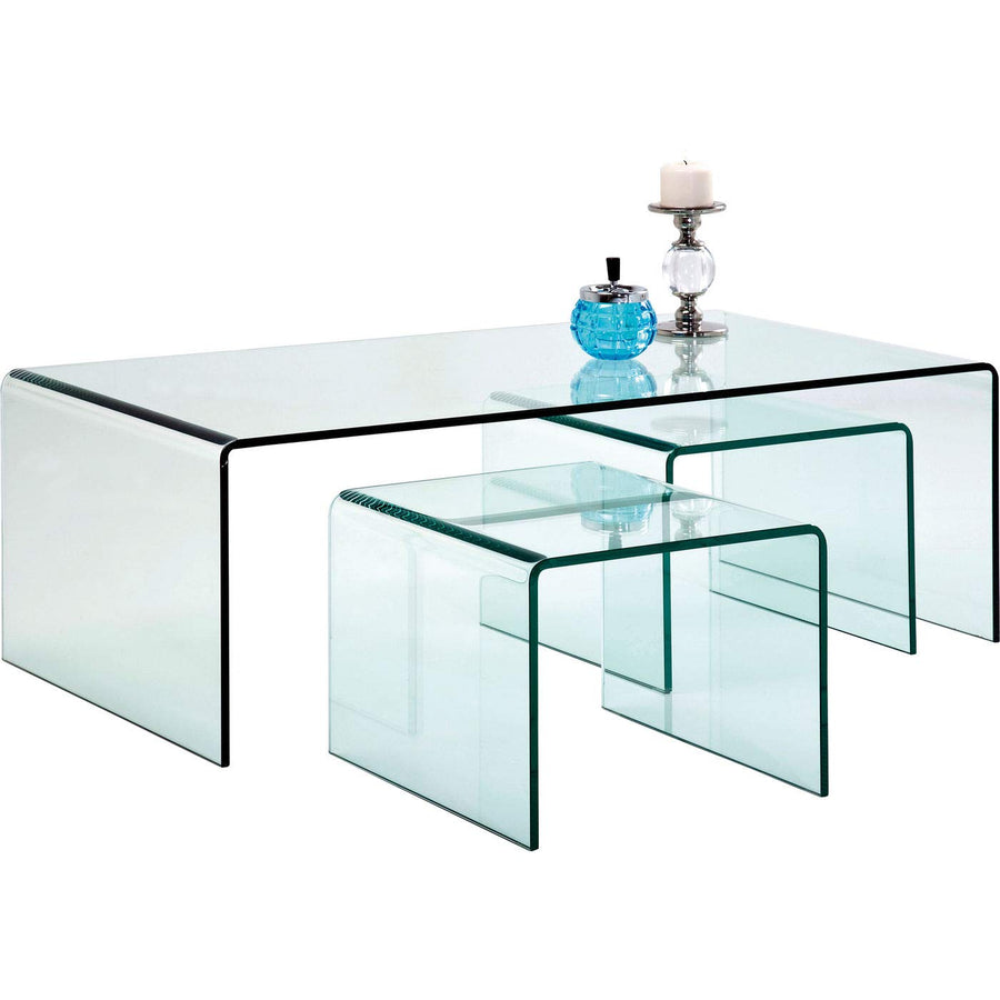 Kare 76743 Clear Club Table Basse (3/Set)
