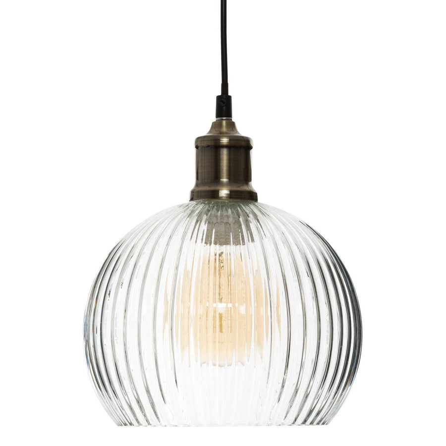 Atmosphera - Suspension Laye - verre D20 cm