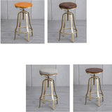 Knjlwa Bar pivotant Industriel Tabouret, Tabouret Pub Cuisine Rustique Vintage for Le Petit déjeuner Bar, comptoir, Cuisine et Maison Hauteur Ajustable Max.Charge 60~200 kg 80cm, avec des Jambes d'or