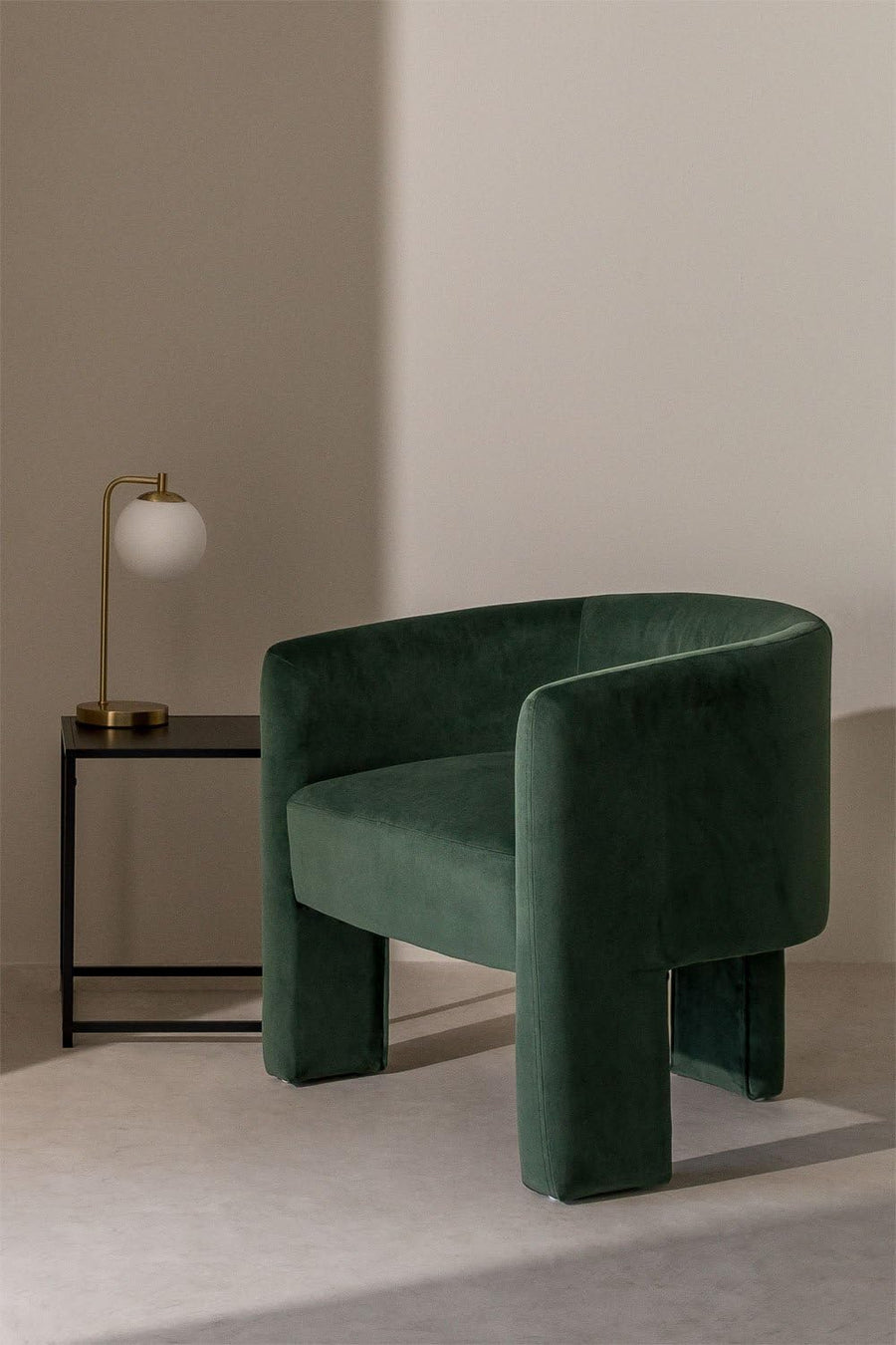 SKLUM Fauteuil en Velours Xastru Vert Jungle SKLUM Fauteuil en Velours Xastru Vert Jungle