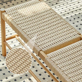 Nizer Banc à chaussures en bois pour couloir, salon, porche, entrée, siège robuste, peut supporter jusqu'à 90,7 kg, finition noyer clair, 100 cm