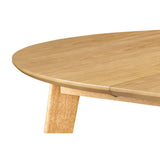 Miliboo Table à Manger Ronde Extensible Finition chêne L120-150 cm Leena