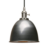 Pathson Suspension Luminaire Industrielle Interieur Métal Design Bol Éclairage Plafond E27, pour Salon, Chambre, Cuisine, Restaurant, Bistrot, Bar, Café (Vernis)