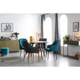 Miliboo Table à Manger Design Ronde Noyer D120 cm Livia