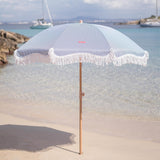 Flamingueo Grand Parasol, Plage, Piscine, Jardin Extérieur, Hauteur et Orientation Réglables, Protection UPF 50+, Polyester, Sac de Transport, 210 x 180 cm
