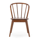 HOMN LIVING Pack 2 Chaises Brisa, Couleur Noyer, Bois Massif, 47 cm (Largeur) 59 cm (Profondeur) 83 cm (Hauteur)