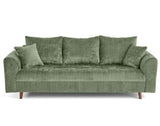 Lisa Design Rune - canapé Droit 3 Places en Velours texturé