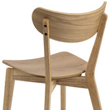 AC Design Furniture Roxanne Chaise de Salle à Manger, Bois, chêne, H: 79,5 x B: 45 x T: 55 cm, Beige