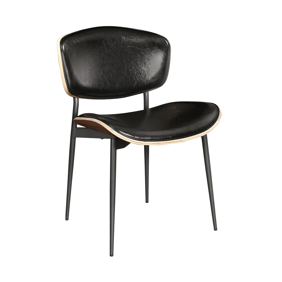 Zouron Chaise de Salle à Manger Moderne du Milieu du siècle Lot de 2,Chaise en Cuir rembourré,Chaise de Cuisine (Pieds en métal),Chaise de Salle à Manger,Noir Zouron Chaise de Salle à Manger Moderne du Milieu du siècle Lot de 2,Chaise en Cuir rembourré,Chaise de Cuisine (Pieds en métal),Chaise de Salle à Manger,Noir