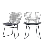 Chaise Chaise nordique ajourée en fer Chaise en cuivre rose vintage (Color : Black)