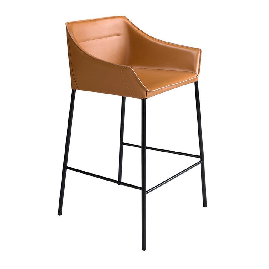 Ángel Cerdá- Tabouret Moderne en Similicuir Marron - Pieds en Acier Noir Mat - Style Avant-gardiste - Tabourets de Cuisine Hauts - de Bar - Meubles de Cuisine - Tabouret Haut - 59 X 55 X 92 cm Ángel Cerdá- Tabouret Moderne en Similicuir Marron - Pieds en Acier Noir Mat - Style Avant-gardiste - Tabourets de Cuisine Hauts - de Bar - Meubles de Cuisine - Tabouret Haut - 59 X 55 X 92 cm