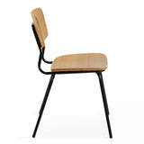 Oviala Lot de 2 chaises en Bois Vintage