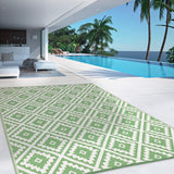 IDMarket - Tapis extérieur Bahamas Vert Sauge 180 x 280 CM