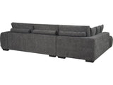 Habitat et Jardin Canapé d'angle Tissu Monceau - 3 Places - Gris